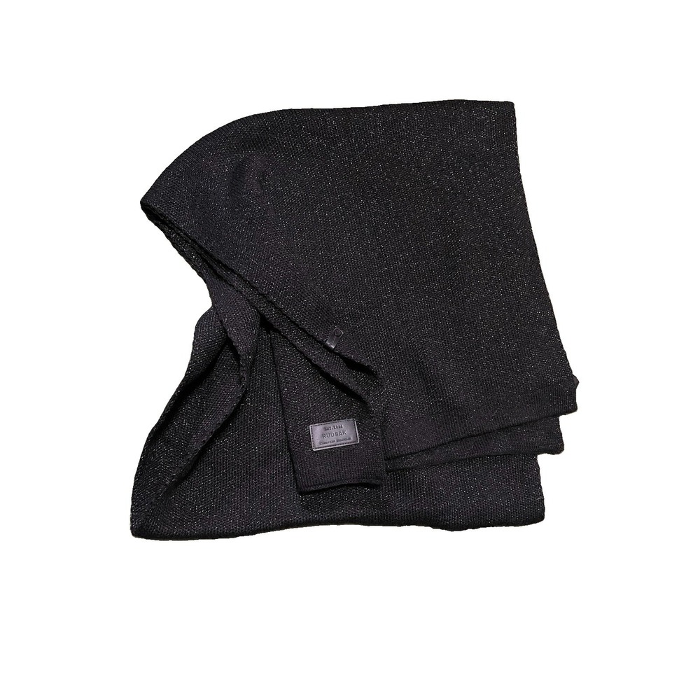 Rudsak Silver Threat Black Large Scarf  Winter Quiet Luxury